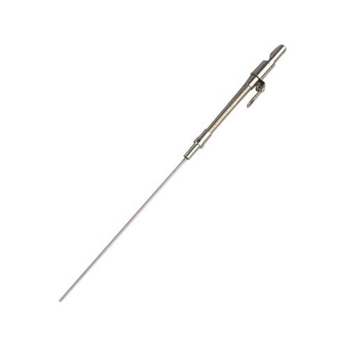 MILODON Dipstick with Tube, Engine, Braided Stainless Steel, Natural, For Ford, Cleveland, Each