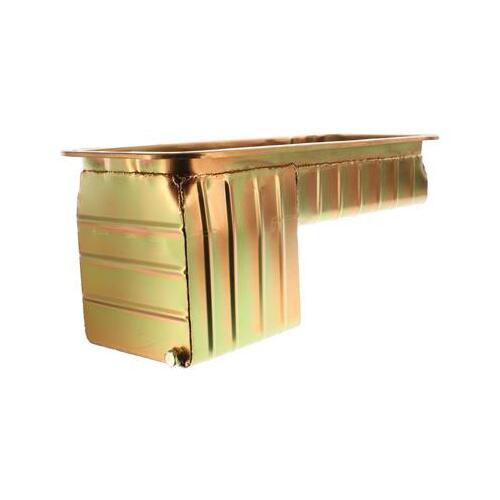 MILODON Oil Pan, Steel, Gold Iridite, 8 qt, For Ford, Big Block, FE, 390/427/428, Pickup, Truck, Each