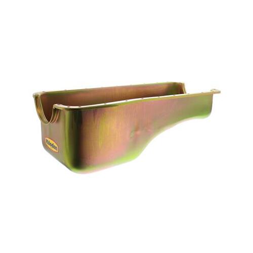 MILODON Oil Pan, Steel, Gold Iridite, 5 qt., For Ford, 429/460, Each