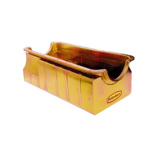 MILODON Oil Pan, Steel, Gold Iridited, For Ford, 429/460, 9 qt., Each