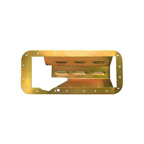 MILODON Windage Tray, Steel, Gold Iridite, Louvered, Rear or Center Sump, Mopar, Big Block B, Big Block RB, 426 Hemi, Kit