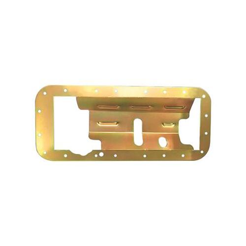 MILODON Windage Tray, Steel, Gold Iridite, Louvered, Rear or Center Sump, Mopar, Big Block B, Big Block RB, 426 Hemi, Kit