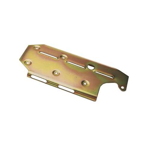 MILODON Windage Tray, Steel, Gold Iridite, Louvered, Rear Sump, For Chevrolet, Small Block 400, Each