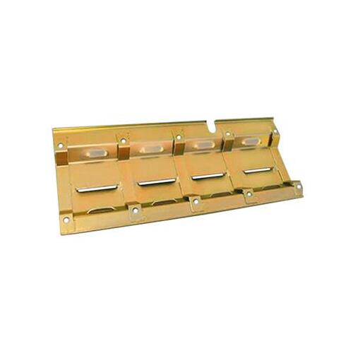 MILODON Windage Tray, Steel, Gold Iridite, Louvered, Center Sump, For Chevrolet, 4.8, 5.3, 5.7, 6.0L, Each