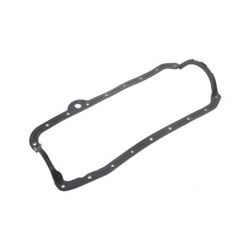 MILODON Oil Pan Gasket, 1-Piece, Rubber/Steel Core, For Chevrolet, Small Block, Dart SHP, Each