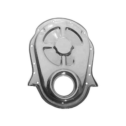 MILODON Timing Cover, 1-Piece, Steel, Chrome Plated, For Chevrolet, Big Block, Each