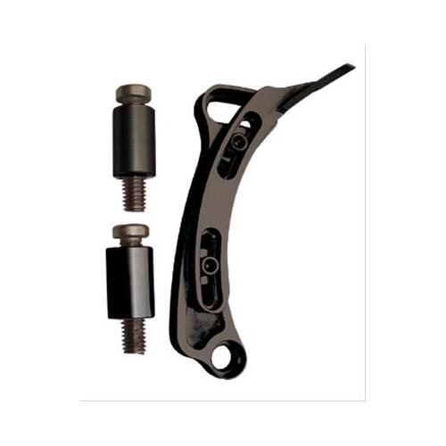 MILODON Timing Pointer, Billet Aluminum, Black, 6 in, 7 in, 8 in. Diameter Balancers, For Chrysler, For Dodge, For Plymouth