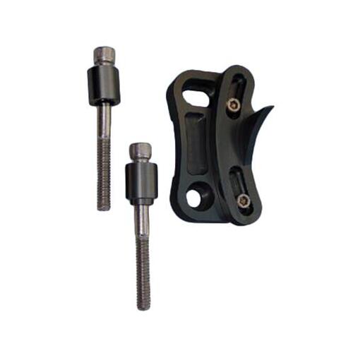MILODON Timing Pointer, Billet Aluminum, Black, 6.325 in, 7.074 in, Diameter Balancers, For Ford, Each