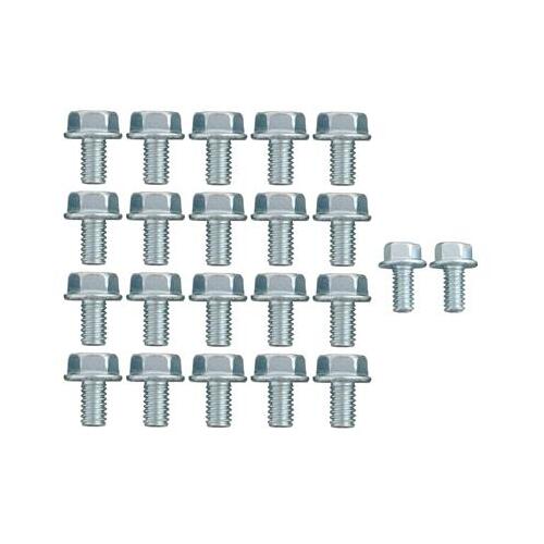 MILODON Oil Pan Bolts, Steel, Cadmium, Hex Head, For Chevrolet, Big Block, Kit