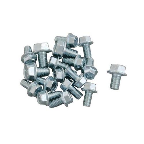 MILODON Pan Fastener, Bolt, Cadmium Plated, Steel, Hex Head, 1/4-20 in. Thread, 0.500 Length, Set of 10