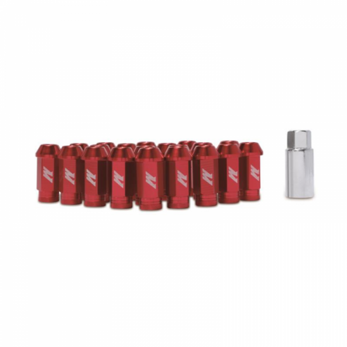 Mishimoto Locking Lug Nuts, Aluminium, Red, M12 x 1.25, Set