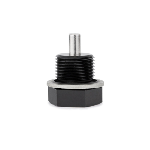 Mishimoto Oil Drain Plug, Magnetic, Black, M20 x 1.5, Each