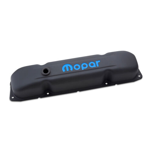 Mopar Performance , Mopar Valve Covers B/RB Big block MOPAR Emblem, Black Crinkle; Tall, Perimeter Bolt; Recessed Emblems