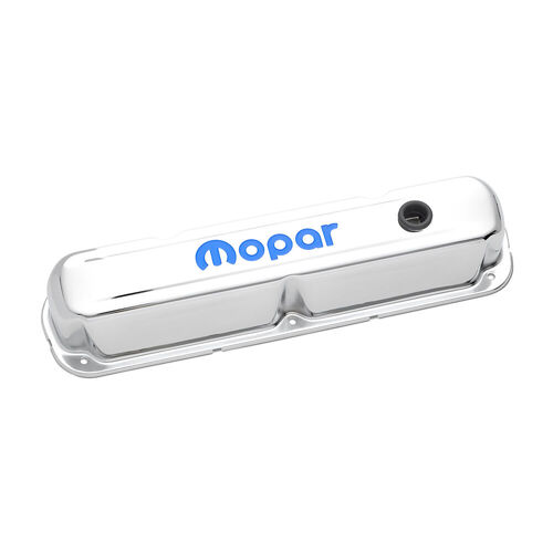 Mopar Performance , Mopar Valve Covers MOPAR Emblem, Chrome; Tall, Perimeter Bolt; Recessed Emblems