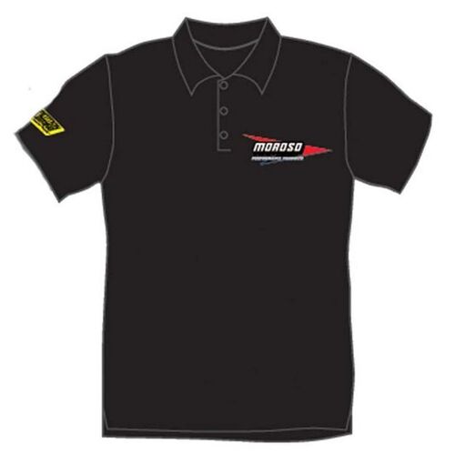 Moroso Polo Shirt, Black, Sport, Short Sleeve, Men's