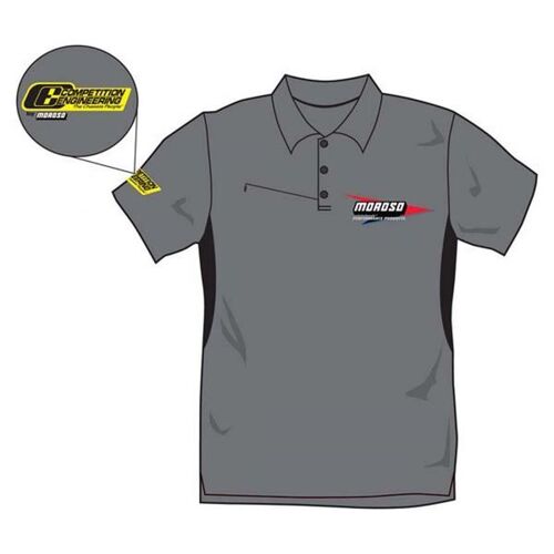 Moroso Polo Shirt, Grey/Black, Ogio, Short Sleeve, Men's