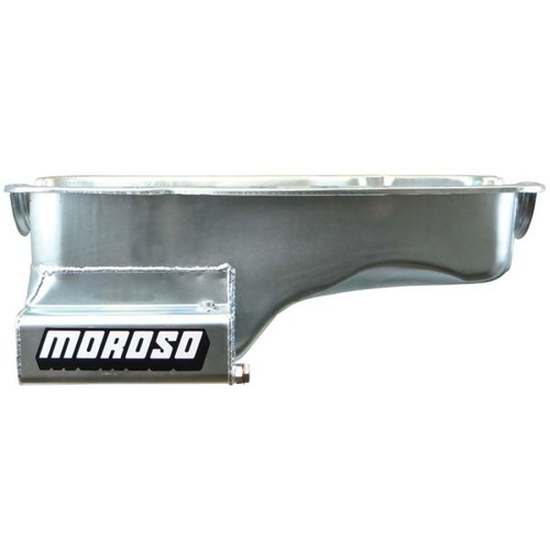 Moroso Oil Pan, Steel, Wet Sump, 7 Qt, For Ford 351W, Front Sump, Each