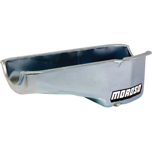 Moroso Power Kickout Series, Oval Track Oil Pan, 7 Qt., Wet Sump, Depth-7 1/8 in., Incl. Magnetic Drain Plug, For Chevrolet Small Block 86 And Newer w