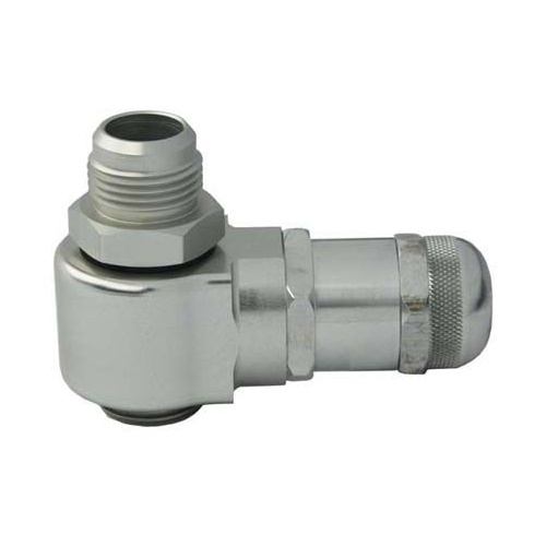 Moroso Vacuum Relief Valve, Billet Aluminium, Clear Zinc, -12 AN, Gland Seal, Each