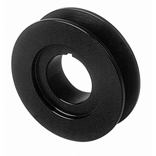 Moroso Pulley, Crank, V-Belt, 2.5in. Dia, Aluminium, Clear Anodized, Each