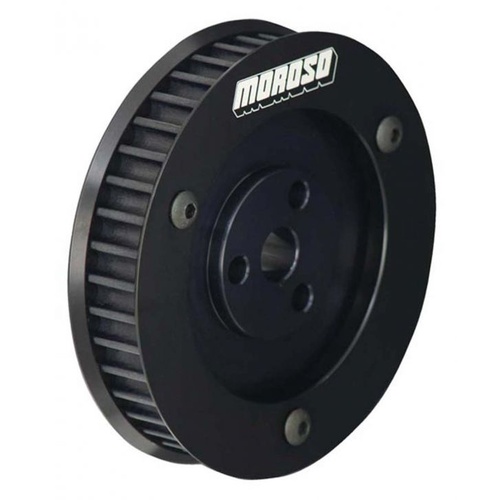 Moroso Pulley, Vacuum Pump, Drive, 40Tooth, Aluminium, Black Anodized, Each