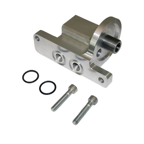 Moroso Oil Filter Adapter GM LS Spin On 90 Deg, Each