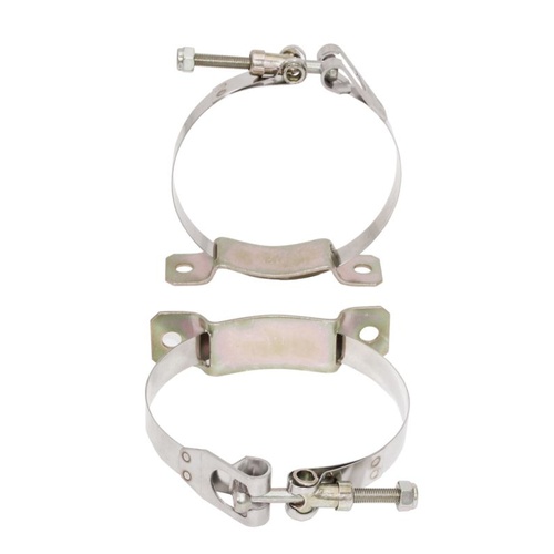 Moroso Oil Accumulator Mounting Brackets, Aluminium, Gold Zinc, Kit