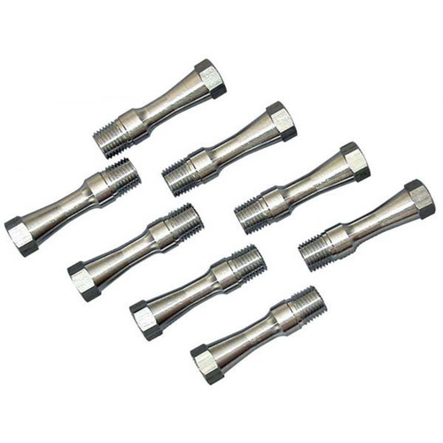 Moroso Lifter Valley Vents, 1/4in. NPT, Aluminium, Blue Anodized, For Chevrolet, Small Block, Set