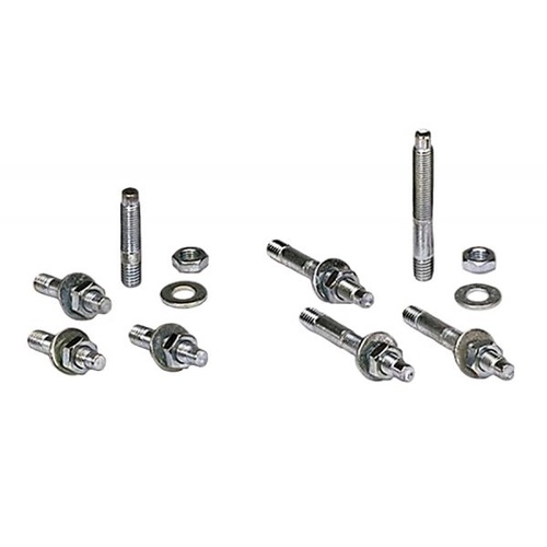 Moroso Carburetor Studs, Steel, Black Oxide, 5/16-18in. RH x 2.00in. Long, Set of 4