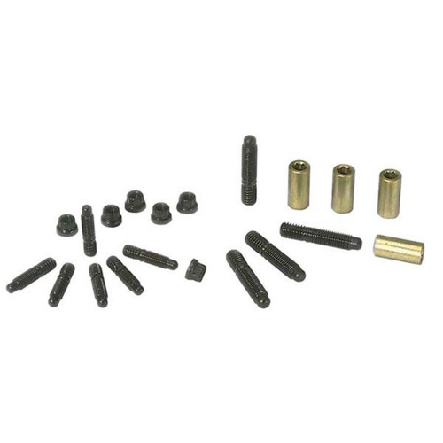 Moroso Oil Pan Studs, Black Oxide, Hex Nut, For Chevrolet, Big Block, Kit
