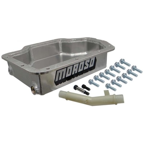 Moroso Transmission Pan, Deep, Aluminium, Natural, Includes Filter Spacer, GM, TH400, Each