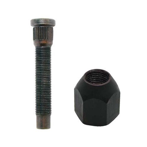 Moroso Wheel Stud and Lug Nuts, 12mm x 1.50 RH, 0.509in. Knurl, 3.25in. Length, Set of 5