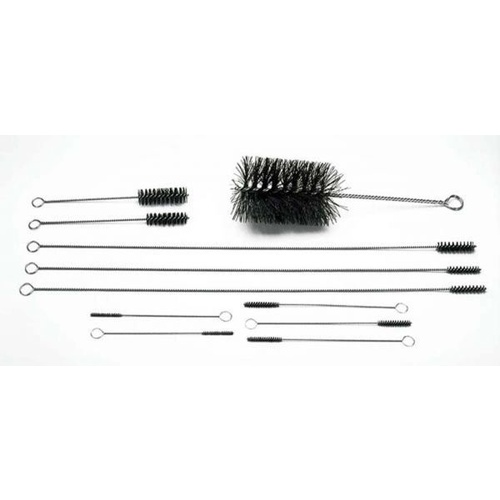Moroso Engine Brushes, Nylon Bristles, Twisted Steel Handles, 9 Assorted Sizes, Set of 12