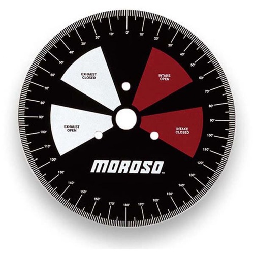 Moroso Degree Wheel, Steel, Black, 11in. Dia., Each