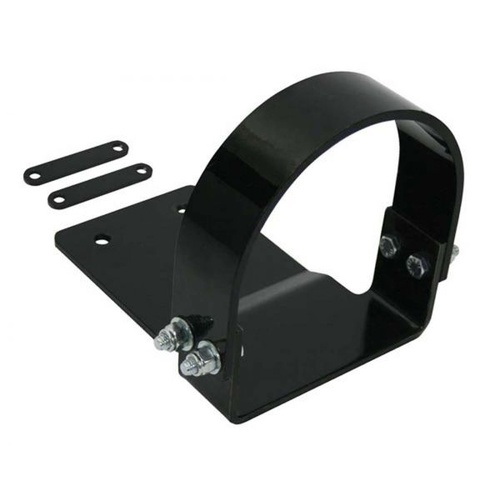 Moroso Driveshaft Safety Loop, Flat Style, Adjustable, Steel, Black Powdercoated, For Chevrolet, Manual Only, Each