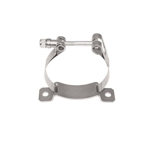 Moroso Mounting Bracket, Overflow Tank, Clamp Mount, 2in., Steel, Zinc Plated, Each