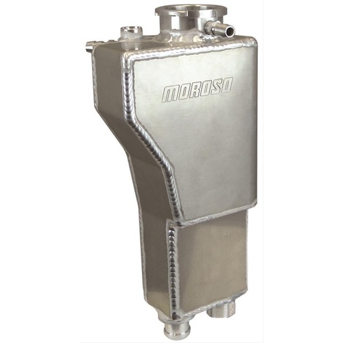 Moroso Coolant Expansion Tanks, Aluminium, Fabricated, Bolt-In, Natural, Includes Radiator Cap, Intercooler, For BMW E36, 92-99, Z3 96-02, Each