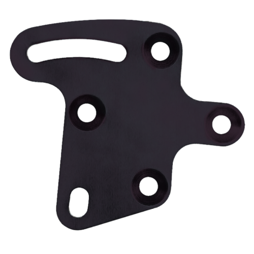 Moroso Mounting Bracket, Vacuum Pump, Billet Aluminium, Black Anodized, Universal, With Motor Plate, Each