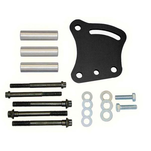Moroso Mounting Bracket, Vacuum Pump, Billet Aluminium, Black Anodized, SBF, Cylinder Head Mount, Each