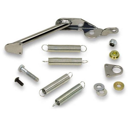 Moroso Throttle Return Spring, Chrome, Dual Spring, Bracket for Holley 4500, Kit