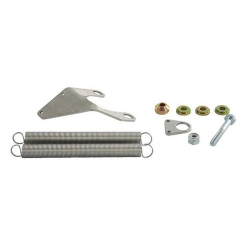 Moroso Throttle Return Spring, Chrome, Dual Spring, Bracket, Universal, Kit