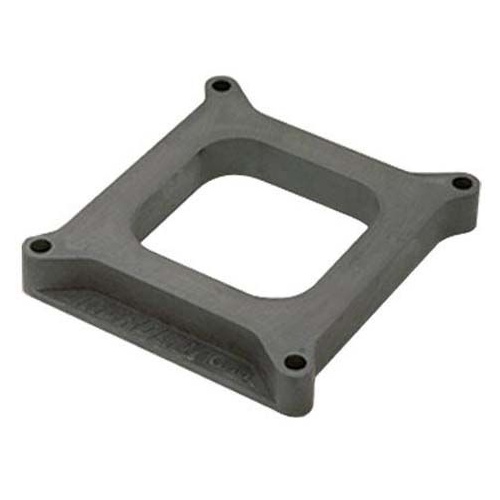 Moroso Carburetor Spacer, Plastic, 1in. Thick, Open, Square Bore, Each