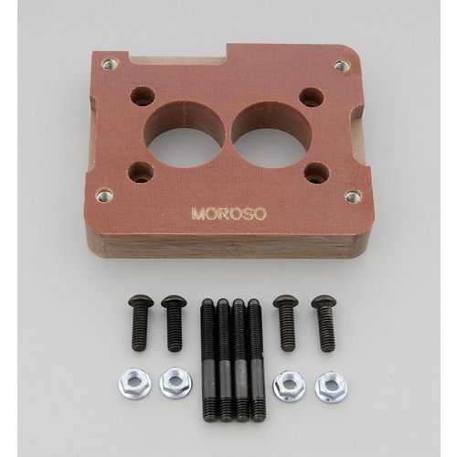 Moroso Carburettor Adapter Phenolic Ported Holley 2-Barrel Carburettor to 2-Barrel Manifold 1.00 in. Thick Kit