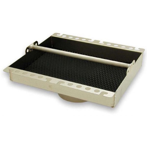 Moroso Tool Tray, Carb Top, Aluminium, Handle, Rubber Mat, Fits 5 1/8in. Dia., 10in. x 13in., Each