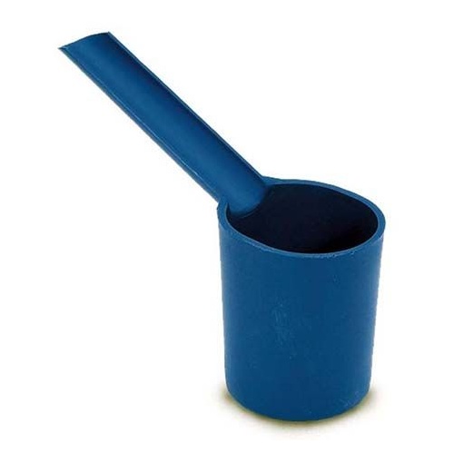 Moroso Carburetor Drain Cup, Plastic, Blue, Channeled Handle, Each