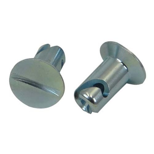 Moroso Quick Fasteners, Flush Slotted, 5/16 x.500, Steel, 10pc