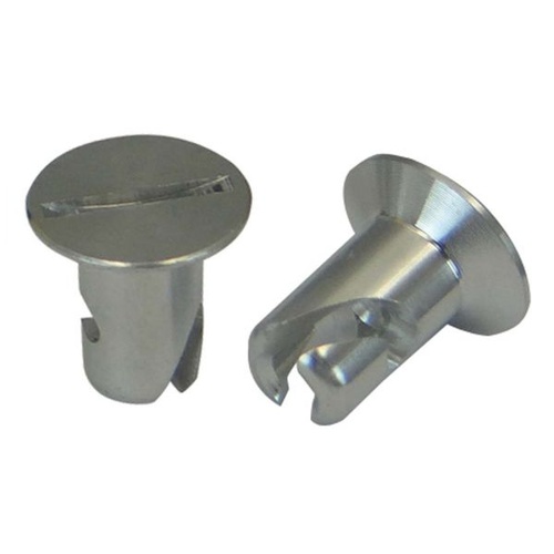 Moroso Quick Fasteners, Flush Slotted, 5/16 x.400, Aluminium, 10pc