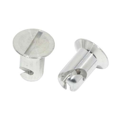 Moroso Quick Fasteners, Flush Slotted Hd, 7/16in. x.400 Aluminium, 10pc