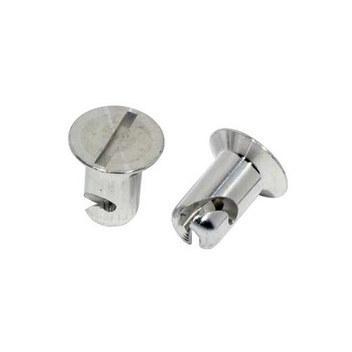 Moroso Quick Fasteners, Flush Slotted, 7/16x.550 Aluminium, 10pc
