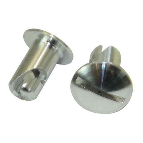 Moroso Quick Fasteners, Oval Slotted, 5/16in. x .400, Aluminium, 10pc